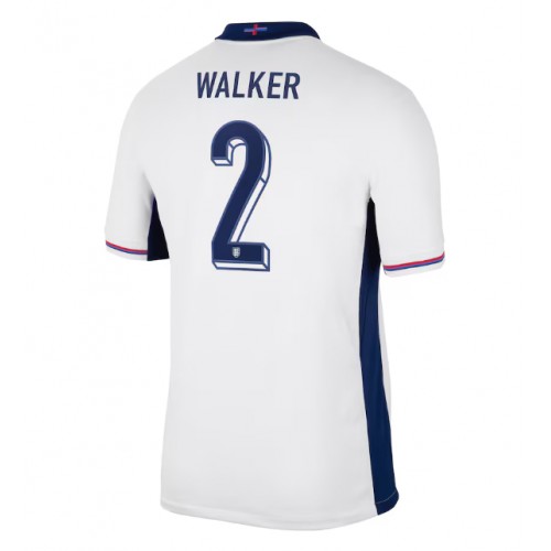Echipament fotbal Anglia Kyle Walker #2 Tricou Acasa European 2024 maneca scurta Echipament fotbal Anglia Kyle Walker #2 Tricou Acasa European 2024 maneca scurta