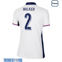 Echipament fotbal Anglia Kyle Walker #2 Tricou Acasa European 2024 pentru femei maneca scurta