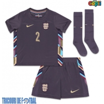 Echipament fotbal Anglia Kyle Walker #2 Tricou Deplasare European 2024 pentru copii maneca scurta (+ Pantaloni scurti)