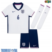 Echipament fotbal Anglia Marc Guehi #6 Tricou Acasa European 2024 pentru copii maneca scurta (+ Pantaloni scurti)