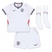 Echipament fotbal Anglia Marc Guehi #6 Tricou Acasa Mondial 2026 pentru copii maneca scurta (+ Pantaloni scurti)