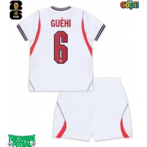 Echipament fotbal Anglia Marc Guehi #6 Tricou Acasa Mondial 2026 pentru copii maneca scurta (+ Pantaloni scurti)