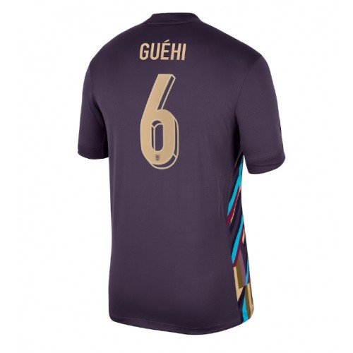 Echipament fotbal Anglia Marc Guehi #6 Tricou Deplasare European 2024 maneca scurta Echipament fotbal Anglia Marc Guehi #6 Tricou Deplasare European 2024 maneca scurta