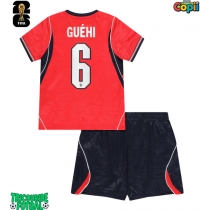 Echipament fotbal Anglia Marc Guehi #6 Tricou Deplasare Mondial 2026 pentru copii maneca scurta (+ Pantaloni scurti)