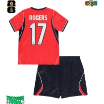 Echipament fotbal Anglia Morgan Rogers #17 Tricou Deplasare Mondial 2026 pentru copii maneca scurta (+ Pantaloni scurti)