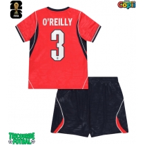 Echipament fotbal Anglia Nico O'Reilly #3 Tricou Deplasare Mondial 2026 pentru copii maneca scurta (+ Pantaloni scurti)
