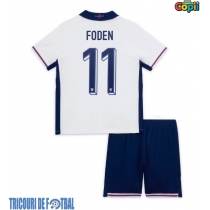 Echipament fotbal Anglia Phil Foden #11 Tricou Acasa European 2024 pentru copii maneca scurta (+ Pantaloni scurti)