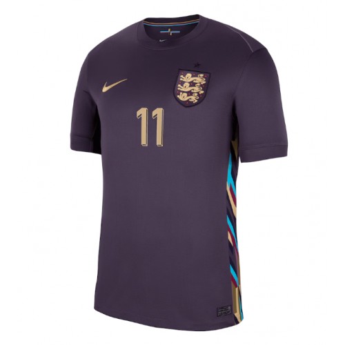 Echipament fotbal Anglia Phil Foden #11 Tricou Deplasare European 2024 maneca scurta Echipament fotbal Anglia Phil Foden #11 Tricou Deplasare European 2024 maneca scurta