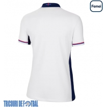 Echipament fotbal Anglia Tricou Acasa European 2024 pentru femei maneca scurta