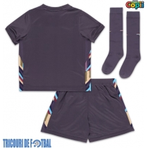 Echipament fotbal Anglia Tricou Deplasare European 2024 pentru copii maneca scurta (+ Pantaloni scurti)