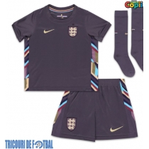 Echipament fotbal Anglia Tricou Deplasare European 2024 pentru copii maneca scurta (+ Pantaloni scurti)