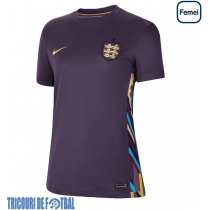 Echipament fotbal Anglia Tricou Deplasare European 2024 pentru femei maneca scurta