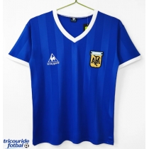 Echipament fotbal Argentina 1986 Tricou Retro Deplasare maneca scurta