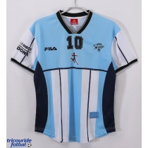Echipament fotbal Argentina 2001 Tricou Retro Acasa maneca scurta
