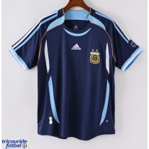 Echipament fotbal Argentina 2006 Tricou Retro Deplasare maneca scurta
