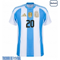 Echipament fotbal Argentina Alexis Mac Allister #20 Tricou Acasa Copa America 2024 maneca scurta