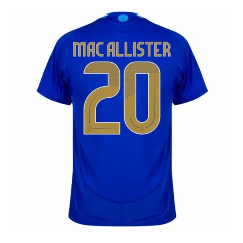 Echipament fotbal Argentina Alexis Mac Allister #20 Tricou Deplasare Copa America 2024 maneca scurta Echipament fotbal Argentina Alexis Mac Allister #20 Tricou Deplasare Copa America 2024 maneca scurta