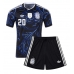 Echipament fotbal Argentina Alexis Mac Allister #20 Tricou Deplasare Mondial 2026 pentru copii maneca scurta (+ Pantaloni scurti)