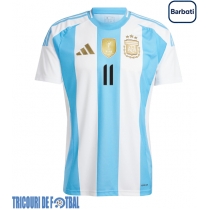 Echipament fotbal Argentina Angel Di Maria #11 Tricou Acasa Copa America 2024 maneca scurta