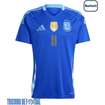 Echipament fotbal Argentina Angel Di Maria #11 Tricou Deplasare Copa America 2024 maneca scurta