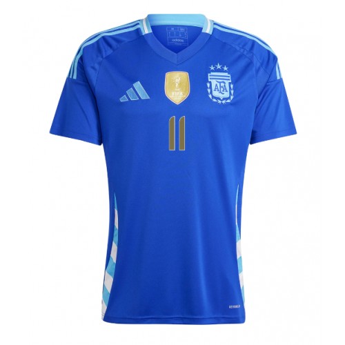 Echipament fotbal Argentina Angel Di Maria #11 Tricou Deplasare Copa America 2024 maneca scurta Echipament fotbal Argentina Angel Di Maria #11 Tricou Deplasare Copa America 2024 maneca scurta