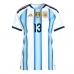Echipament fotbal Argentina Cristian Romero #13 Tricou Acasa Mondial 2026 pentru femei maneca scurta