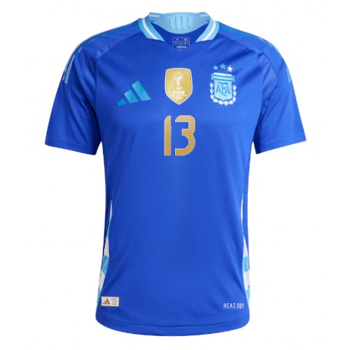 Echipament fotbal Argentina Cristian Romero #13 Tricou Deplasare Copa America 2024 maneca scurta Echipament fotbal Argentina Cristian Romero #13 Tricou Deplasare Copa America 2024 maneca scurta