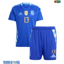 Echipament fotbal Argentina Cristian Romero #13 Tricou Deplasare Copa America 2024 pentru copii maneca scurta (+ Pantaloni scurti)