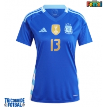 Echipament fotbal Argentina Cristian Romero #13 Tricou Deplasare Copa America 2024 pentru femei maneca scurta