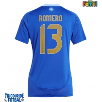 Echipament fotbal Argentina Cristian Romero #13 Tricou Deplasare Copa America 2024 pentru femei maneca scurta