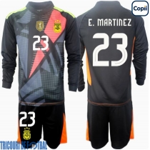 Echipament fotbal Argentina Emiliano Martinez #23 Portar Tricou Acasa Copa America 2024 pentru copii maneca lunga (+ Pantaloni scurti)