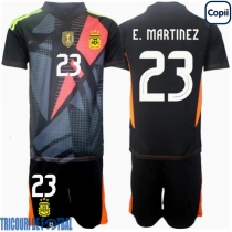 Echipament fotbal Argentina Emiliano Martinez #23 Portar Tricou Acasa Copa America 2024 pentru copii maneca scurta (+ Pantaloni scurti)