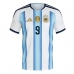 Echipament fotbal Argentina Julian Alvarez #9 Tricou Acasa Mondial 2026 maneca scurta