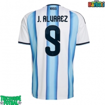 Echipament fotbal Argentina Julian Alvarez #9 Tricou Acasa Mondial 2026 maneca scurta