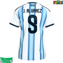 Echipament fotbal Argentina Julian Alvarez #9 Tricou Acasa Mondial 2026 pentru femei maneca scurta