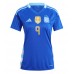 Echipament fotbal Argentina Julian Alvarez #9 Tricou Deplasare Copa America 2024 pentru femei maneca scurta Echipament fotbal Argentina Julian Alvarez #9 Tricou Deplasare Copa America 2024 pentru femei maneca scurta