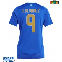 Echipament fotbal Argentina Julian Alvarez #9 Tricou Deplasare Copa America 2024 pentru femei maneca scurta