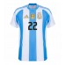 Echipament fotbal Argentina Lautaro Martinez #22 Tricou Acasa Copa America 2024 maneca scurta Echipament fotbal Argentina Lautaro Martinez #22 Tricou Acasa Copa America 2024 maneca scurta