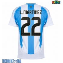 Echipament fotbal Argentina Lautaro Martinez #22 Tricou Acasa Copa America 2024 maneca scurta
