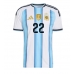 Echipament fotbal Argentina Lautaro Martinez #22 Tricou Acasa Mondial 2026 maneca scurta