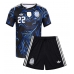 Echipament fotbal Argentina Lautaro Martinez #22 Tricou Deplasare Mondial 2026 pentru copii maneca scurta (+ Pantaloni scurti)