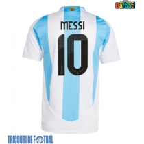 Echipament fotbal Argentina Lionel Messi #10 Tricou Acasa Copa America 2024 maneca scurta
