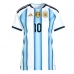 Echipament fotbal Argentina Lionel Messi #10 Tricou Acasa Mondial 2026 pentru femei maneca scurta