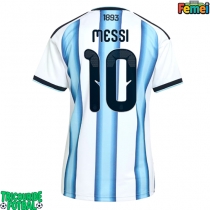 Echipament fotbal Argentina Lionel Messi #10 Tricou Acasa Mondial 2026 pentru femei maneca scurta