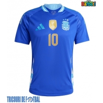 Echipament fotbal Argentina Lionel Messi #10 Tricou Deplasare Copa America 2024 maneca scurta