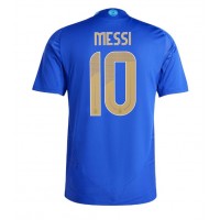 Echipament fotbal Argentina Lionel Messi #10 Tricou Deplasare Copa America 2024 maneca scurta