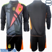 Echipament fotbal Argentina Portar Tricou Acasa Copa America 2024 pentru copii maneca lunga (+ Pantaloni scurti)