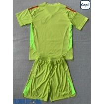 Echipament fotbal Argentina Portar Tricou Deplasare Copa America 2024 pentru copii maneca scurta (+ Pantaloni scurti)