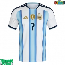 Echipament fotbal Argentina Rodrigo De Paul #7 Tricou Acasa Mondial 2026 maneca scurta