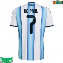 Echipament fotbal Argentina Rodrigo De Paul #7 Tricou Acasa Mondial 2026 maneca scurta